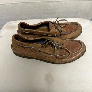 Sperry Men boat shoes 9M brown and tan